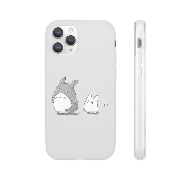 Totoro Plushie - Walking Mini Totoro iPhone Cases-Accessories, My Neighbor Totoro, Phone Case, Totoro Plushie