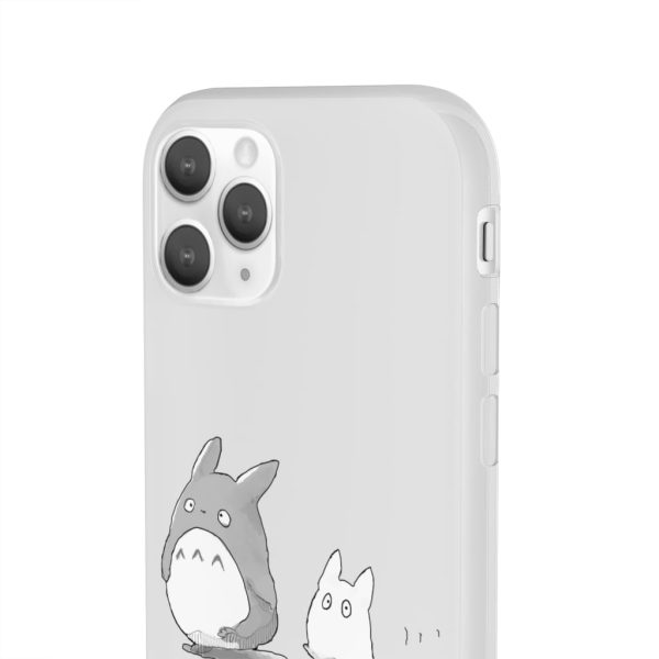 Totoro Plushie - Walking Mini Totoro iPhone Cases-Accessories, My Neighbor Totoro, Phone Case, Totoro Plushie