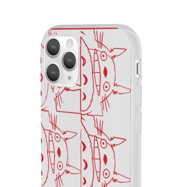 Totoro Plushie - My Neighbor Totoro Neon Collage Art iPhone Cases-Accessories, My Neighbor Totoro, Phone Case, Totoro Plushie