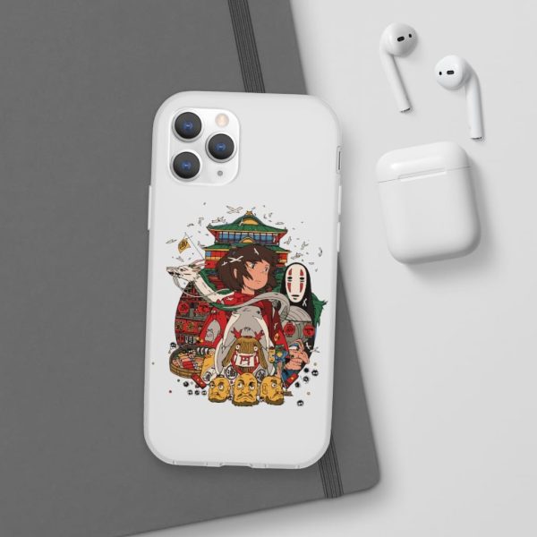 Spirited Away Poster - Spirited Away – Sen and Friends iPhone Cases-Accessories, kaonashi, no face, Phone Case, Spirited Away, Spirited Away Poster