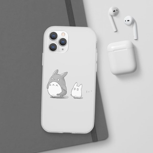 Totoro Plushie - Walking Mini Totoro iPhone Cases-Accessories, My Neighbor Totoro, Phone Case, Totoro Plushie