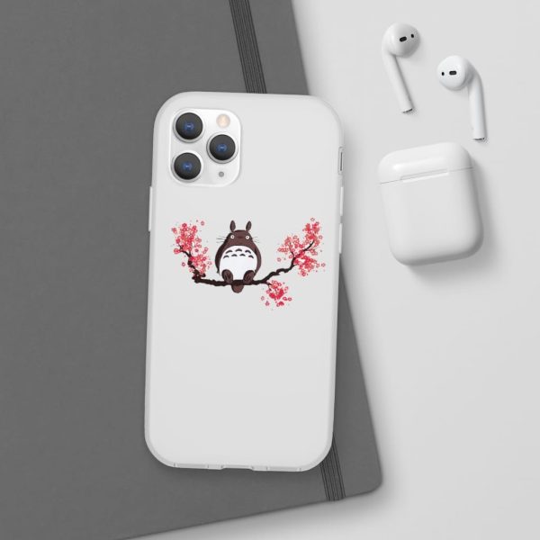 My Neighbor Totoro Japanese - Totoro and Sakura iPhone Cases-Accessories, My Neighbor Totoro, My Neighbor Totoro Japanese, Phone Case