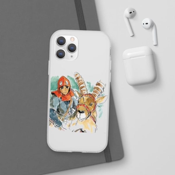 Princess Mononoke Characters - Princess Mononoke – Ashitaka Water Color iPhone Cases-Accessories, Phone Case, princess mononoke, Princess Mononoke Characters