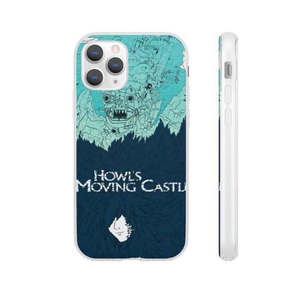 Witch Howl's Moving Castle - Howl’s Moving Castle Blue Tone Art iPhone Cases-Accessories, Howl's Moving Castle, Phone Case, Witch Howl's Moving Castle