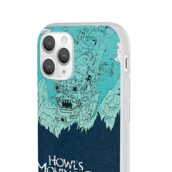 Witch Howl's Moving Castle - Howl’s Moving Castle Blue Tone Art iPhone Cases-Accessories, Howl's Moving Castle, Phone Case, Witch Howl's Moving Castle