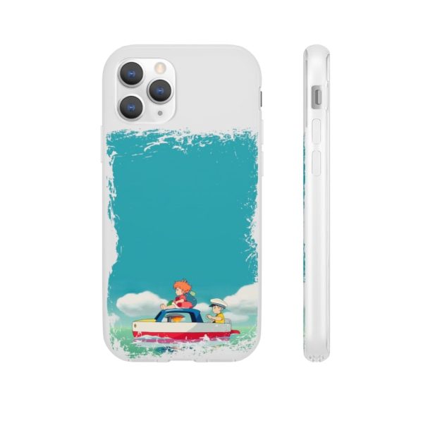 Ponyo Dad - Ponyo and Sosuke on Boat iPhone Cases-Accessories, Phone Case, ponyo, Ponyo Dad