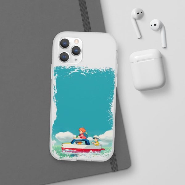 Ponyo Dad - Ponyo and Sosuke on Boat iPhone Cases-Accessories, Phone Case, ponyo, Ponyo Dad