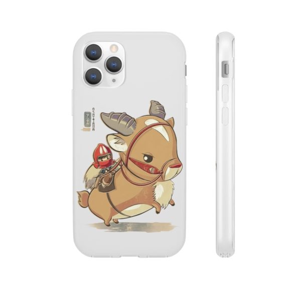 Ashitaka Princess Mononoke - Princess Mononoke Ashitaka and Yakul Chibi iPhone Cases-Accessories, Ashitaka Princess Mononoke, Phone Case, princess mononoke