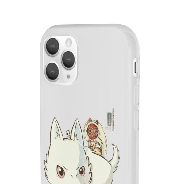 Forest Spirits Princess Mononoke - Princess Mononoke and The Wolf Cute Chibi Version iPhone Cases-Accessories, Forest Spirits Princess Mononoke, Phone Case, princess mononoke