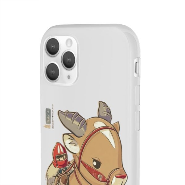 Ashitaka Princess Mononoke - Princess Mononoke Ashitaka and Yakul Chibi iPhone Cases-Accessories, Ashitaka Princess Mononoke, Phone Case, princess mononoke