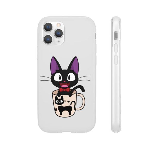 Figures Set Ghibli Ga Ippai Yubin Ningyou Kiki's Delivery Service - Jiji in the Cat Cup iPhone Cases-Accessories, Figures Set Ghibli Ga Ippai Yubin Ningyou Kiki's Delivery Service, Kiki's Delivery Service, Phone Case