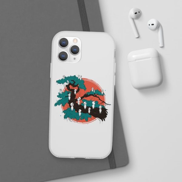 Anime Film Princess Mononoke - Tree Spirits by the Red Moon iPhone Cases-Accessories, Anime Film Princess Mononoke, Phone Case, princess mononoke