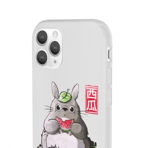 Japanese Totoro Plush - Totoro and Watermelon iPhone Cases-Accessories, Japanese Totoro Plush, My Neighbor Totoro, Phone Case