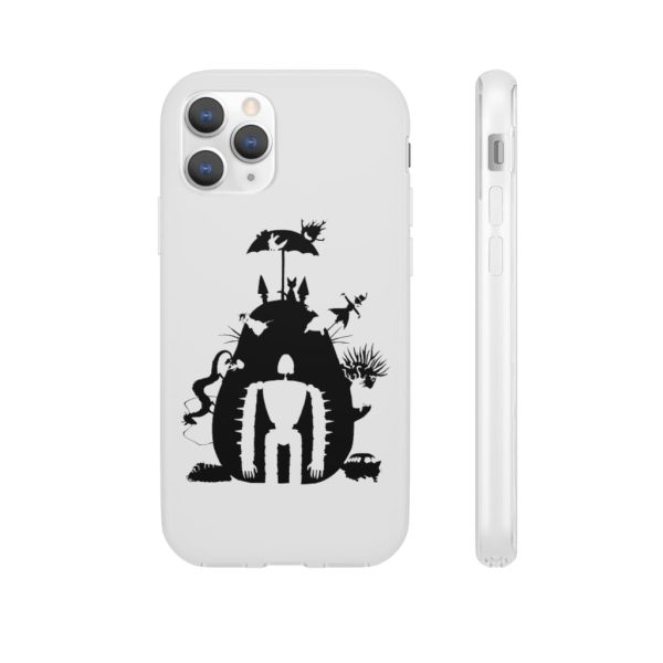 Totoro Soot Gremlins - Studio Ghibli Black & White Art Compilation iPhone Cases-Accessories, Laputa: Castle in the Sky, My Neighbor Totoro, Phone Case, Totoro Soot Gremlins