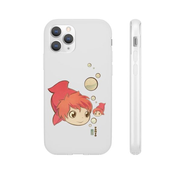 Studio Ghibli Icons Ponyo - Ponyo Chibi iPhone Cases-Accessories, Phone Case, ponyo, Studio Ghibli Icons Ponyo