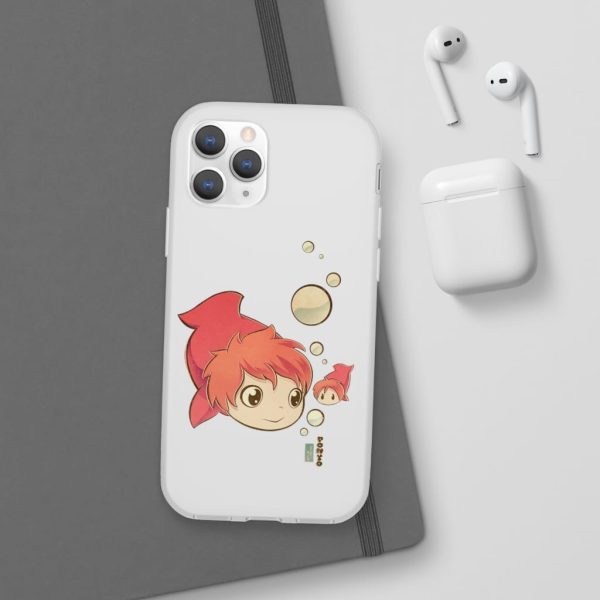 Studio Ghibli Icons Ponyo - Ponyo Chibi iPhone Cases-Accessories, Phone Case, ponyo, Studio Ghibli Icons Ponyo