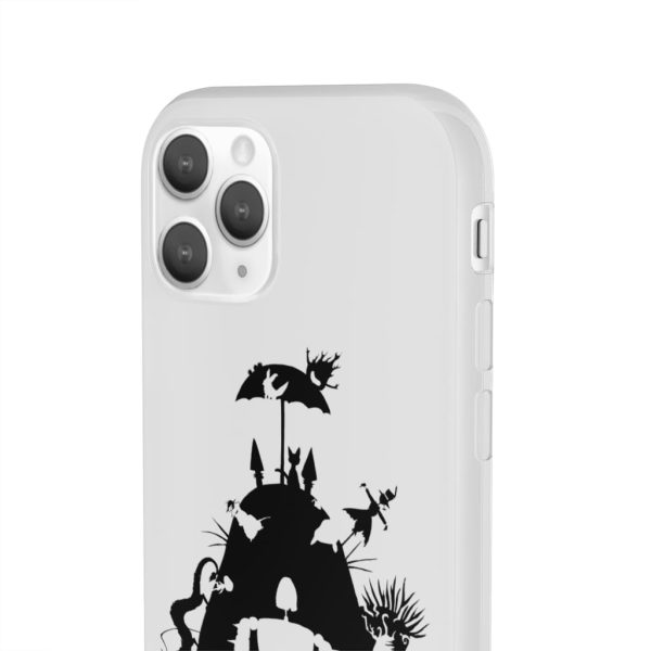 Totoro Soot Gremlins - Studio Ghibli Black & White Art Compilation iPhone Cases-Accessories, Laputa: Castle in the Sky, My Neighbor Totoro, Phone Case, Totoro Soot Gremlins