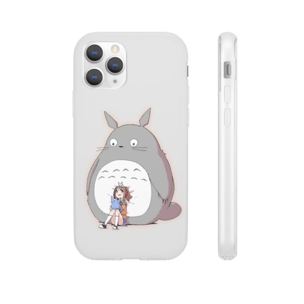 Totoro Concrete Facebook - Totoro and the little girl iPhone Cases-Accessories, My Neighbor Totoro, Phone Case, Totoro Concrete Facebook