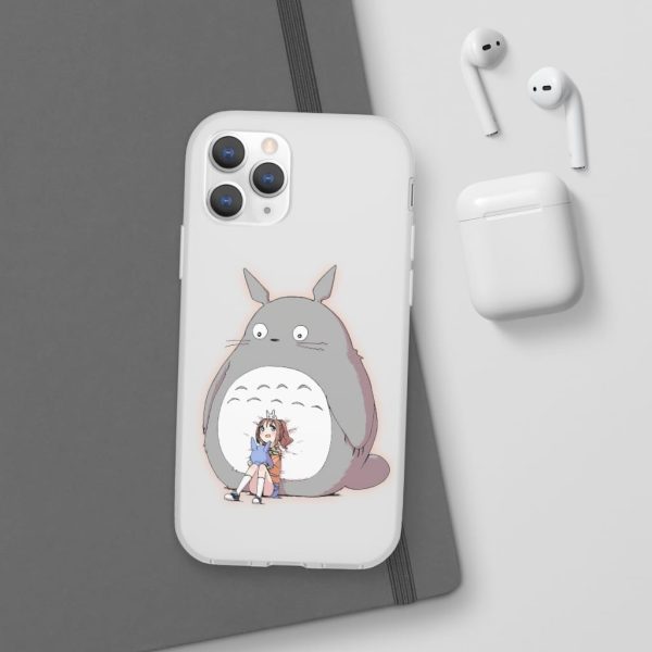 Totoro Concrete Facebook - Totoro and the little girl iPhone Cases-Accessories, My Neighbor Totoro, Phone Case, Totoro Concrete Facebook