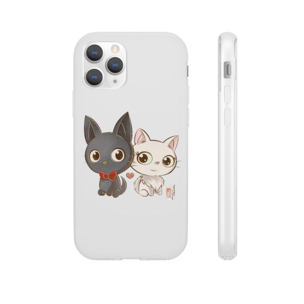 Kiki's Delivery Service Wallpaper - Kiki’s Delivery Service – Jiji and Lily Chibi iPhone Cases-Accessories, Kiki's Delivery Service, Kiki's Delivery Service Wallpaper, Phone Case