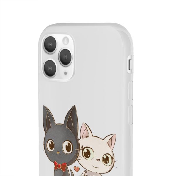 Kiki's Delivery Service Wallpaper - Kiki’s Delivery Service – Jiji and Lily Chibi iPhone Cases-Accessories, Kiki's Delivery Service, Kiki's Delivery Service Wallpaper, Phone Case