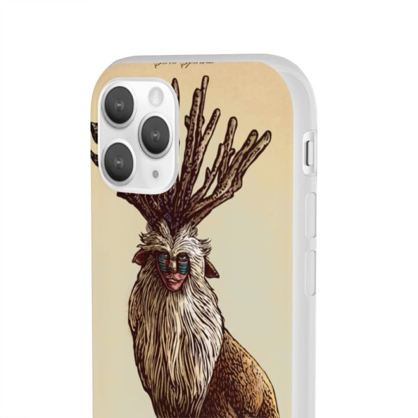 Princess Mononoke With Wolf - Princess Mononoke – Shishigami Day Time Detailed iPhone Cases-Accessories, Phone Case, princess mononoke, Princess Mononoke With Wolf