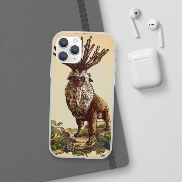 Princess Mononoke With Wolf - Princess Mononoke – Shishigami Day Time Detailed iPhone Cases-Accessories, Phone Case, princess mononoke, Princess Mononoke With Wolf