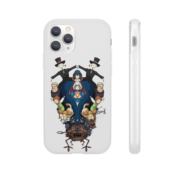 Studio Ghibli Howl's Moving Castle - Howl’s Moving Castle Characters Mirror iPhone Cases-Accessories, Howl's Moving Castle, Phone Case, Studio Ghibli Howl's Moving Castle