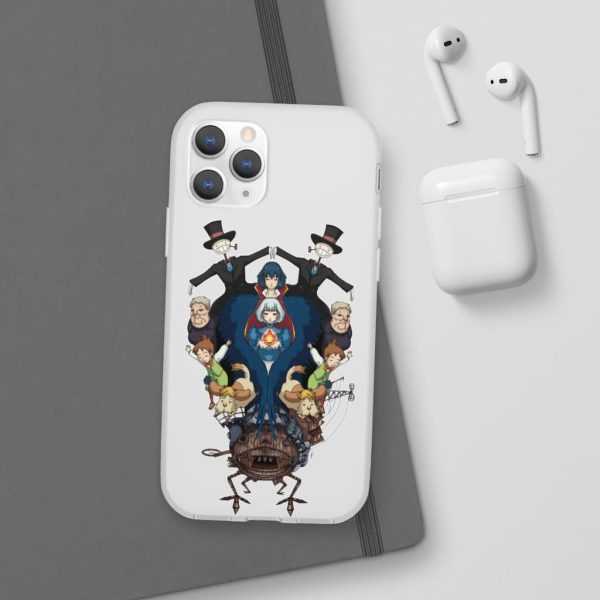 Studio Ghibli Howl's Moving Castle - Howl’s Moving Castle Characters Mirror iPhone Cases-Accessories, Howl's Moving Castle, Phone Case, Studio Ghibli Howl's Moving Castle