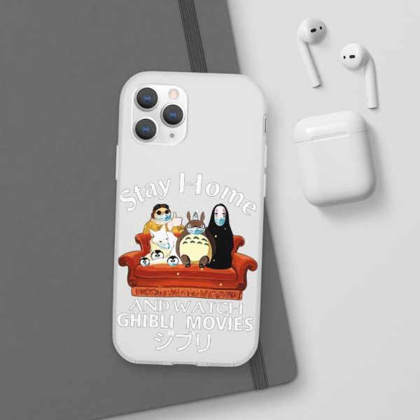 Stay Home and Watch Ghibli Movie iPhone Cases-Accessories, Phone Case