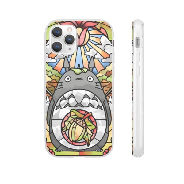 Totoro Film - Totoro Stained Glass Art iPhone Cases-Accessories, My Neighbor Totoro, Phone Case, Totoro Film