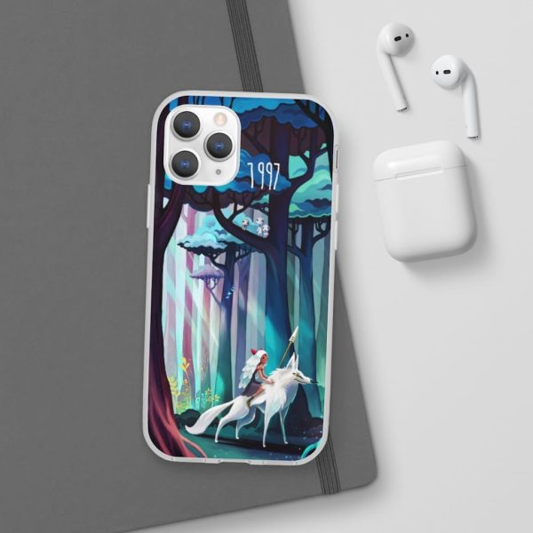 Princess Mononoke - Princess Mononoke 1997 Illustration iPhone Cases-Accessories, Phone Case, princess mononoke