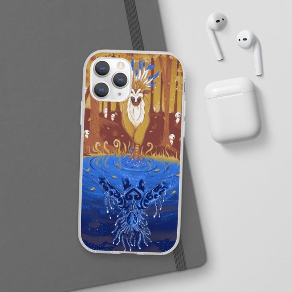 Watch Princess Mononoke - Princess Mononoke Shishigami Day and Night time iPhone Cases-Accessories, Phone Case, princess mononoke, Watch Princess Mononoke