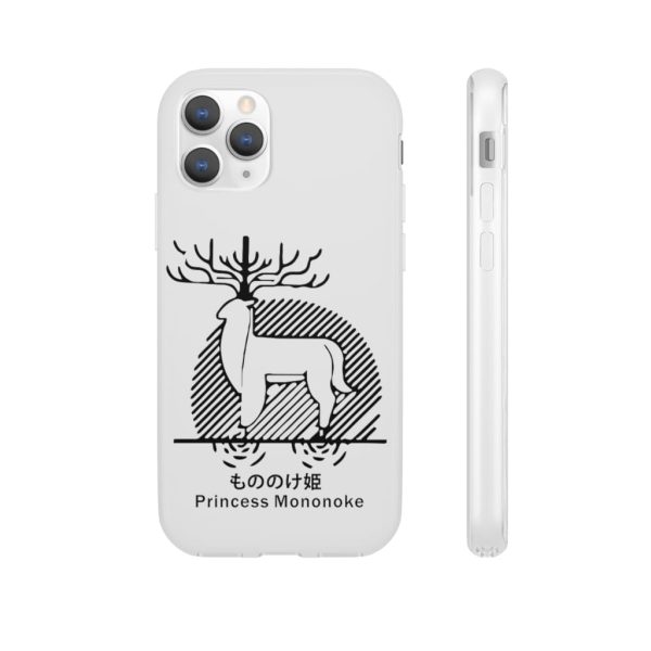 Princess Mononoke Mononoke Hime - Princess Mononoke – Shishigami Line Art iPhone Cases-Accessories, Phone Case, princess mononoke, Princess Mononoke Mononoke Hime