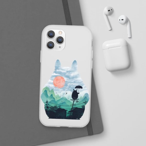 Characters From My Neighbor Totoro - Totoro on the Line Lanscape iPhone Cases-Accessories, Characters From My Neighbor Totoro, My Neighbor Totoro, Phone Case