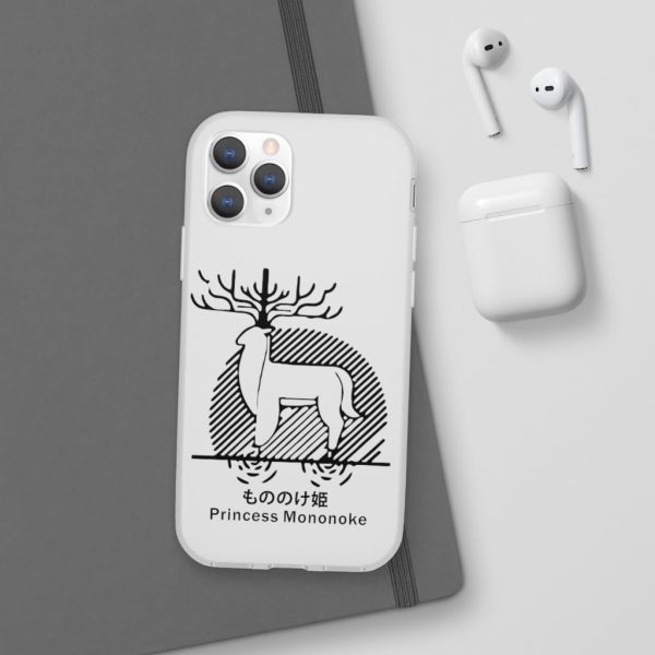 Princess Mononoke Mononoke Hime - Princess Mononoke – Shishigami Line Art iPhone Cases-Accessories, Phone Case, princess mononoke, Princess Mononoke Mononoke Hime