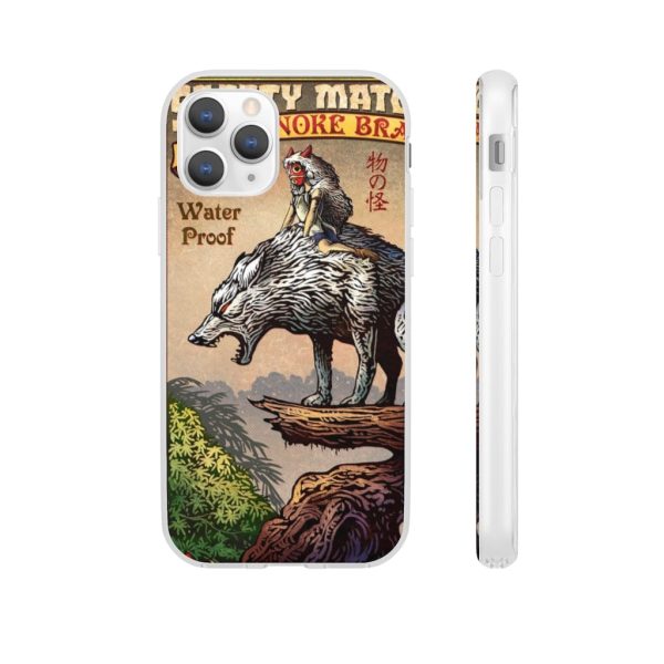 Princess Mononoke Character - Princess Mononoke and The Wolf on Top iPhone Cases-Accessories, Phone Case, princess mononoke, Princess Mononoke Character