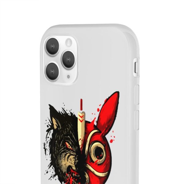 San Princess Mononoke - Princess Mononoke Mask & Wolf iPhone Cases-Accessories, Phone Case, princess mononoke, San Princess Mononoke