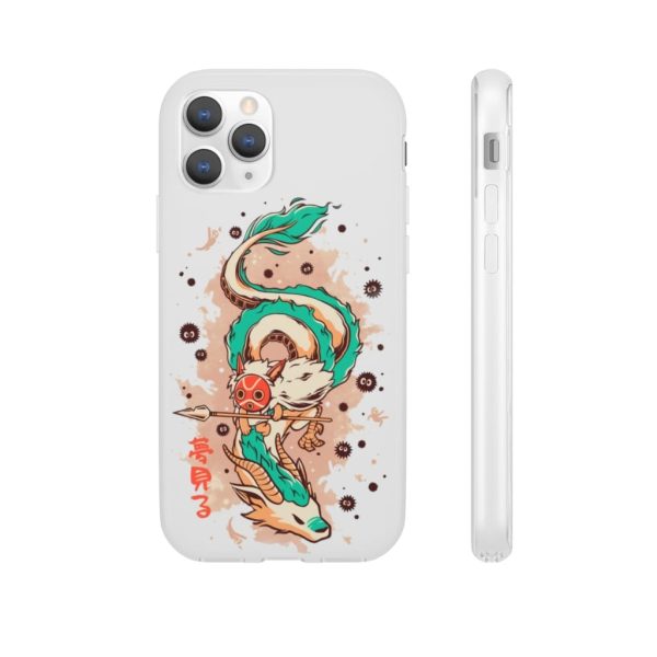 Princess Mononoke Ainu Influence - Princess Mononoke on the Dragon iPhone Cases-Accessories, Phone Case, princess mononoke, Princess Mononoke Ainu Influence