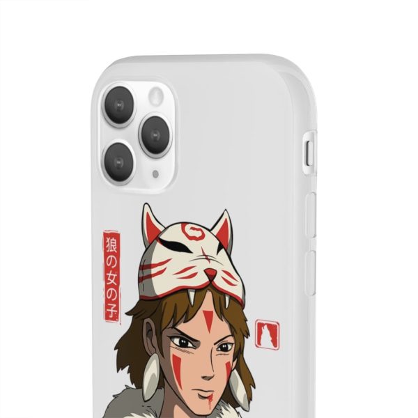 Princess Mononoke Forest Spirit Black - Mononoke The Wolf Girl iPhone Cases-Accessories, Phone Case, princess mononoke, Princess Mononoke Forest Spirit Black