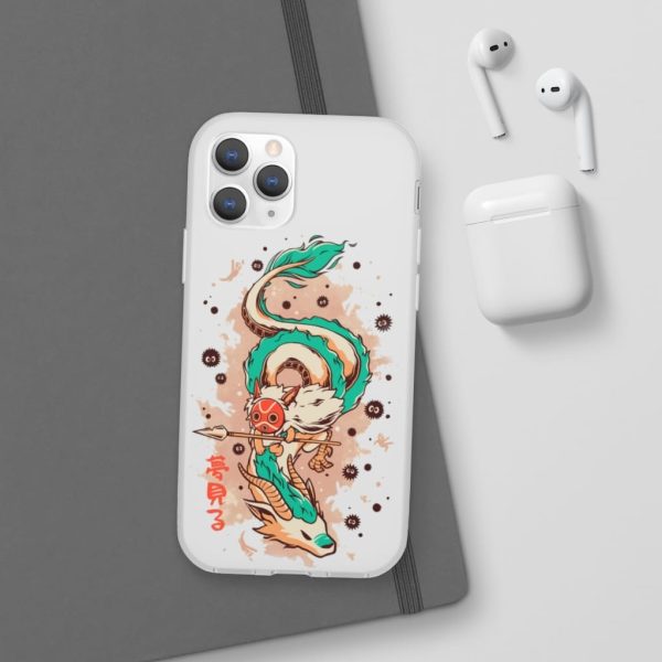 Princess Mononoke Ainu Influence - Princess Mononoke on the Dragon iPhone Cases-Accessories, Phone Case, princess mononoke, Princess Mononoke Ainu Influence