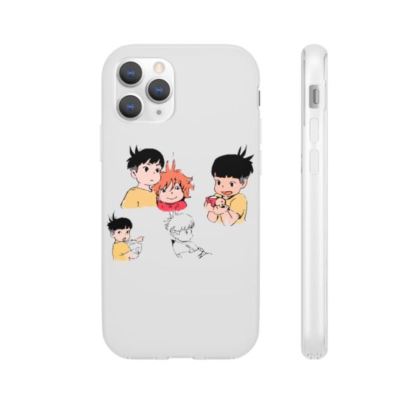 Ponyo Plush - Ponyo and Sosuke Sketch iPhone Cases-Accessories, Phone Case, ponyo, Ponyo Plush