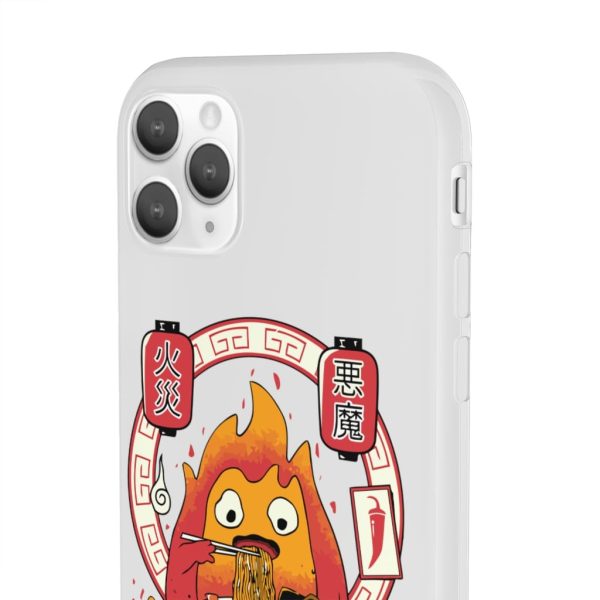 Howl's Moving Castle Explained - Howl’s Moving Castle – Calcifer Loves Ramen iPhone Cases-Accessories, Howl's Moving Castle, Howl's Moving Castle Explained, Phone Case