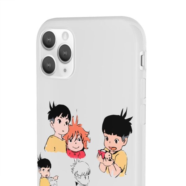 Ponyo Plush - Ponyo and Sosuke Sketch iPhone Cases-Accessories, Phone Case, ponyo, Ponyo Plush