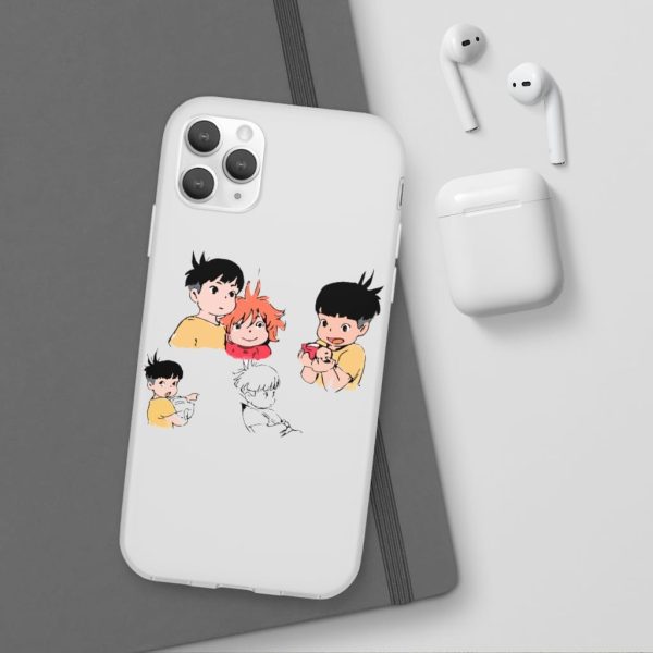 Ponyo Plush - Ponyo and Sosuke Sketch iPhone Cases-Accessories, Phone Case, ponyo, Ponyo Plush