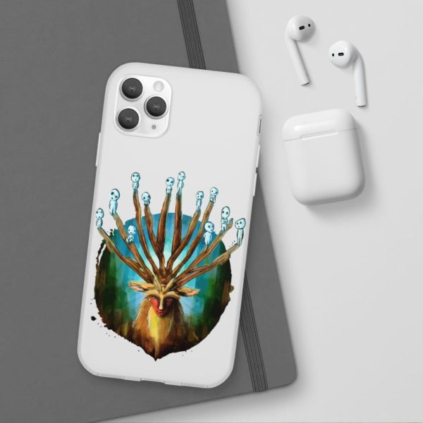 Studio Ghibli Films Princess Mononoke - Princess Mononoke – Shishigami and The Tree Spirit iPhone Cases-Accessories, Phone Case, princess mononoke, Studio Ghibli Films Princess Mononoke