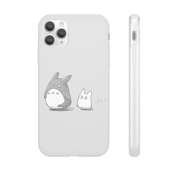 Totoro Plushie - Walking Mini Totoro iPhone Cases-Accessories, My Neighbor Totoro, Phone Case, Totoro Plushie