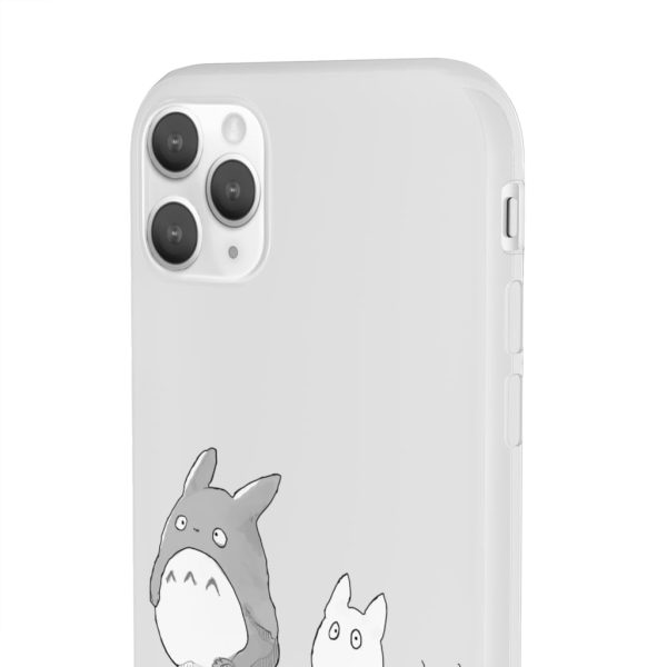 Totoro Plushie - Walking Mini Totoro iPhone Cases-Accessories, My Neighbor Totoro, Phone Case, Totoro Plushie