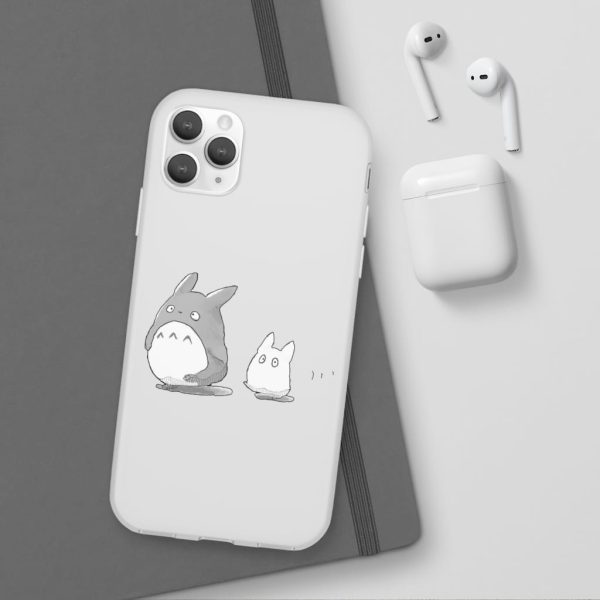 Totoro Plushie - Walking Mini Totoro iPhone Cases-Accessories, My Neighbor Totoro, Phone Case, Totoro Plushie