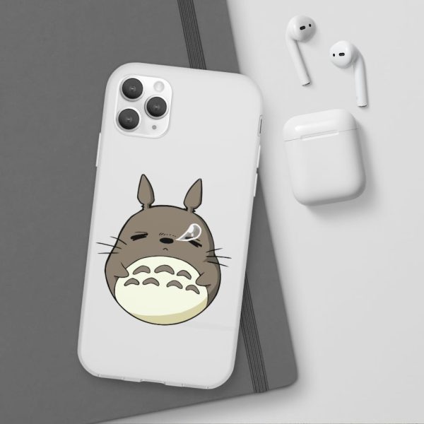 Totoro Umbrella - Sleepy Totoro iPhone Cases-Accessories, My Neighbor Totoro, Phone Case, Totoro Umbrella